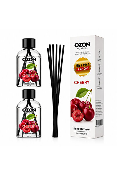 Ozon Set 2 odorizante de cameră cu bețișoare OZON® Cireșe, 2 x 110 ml