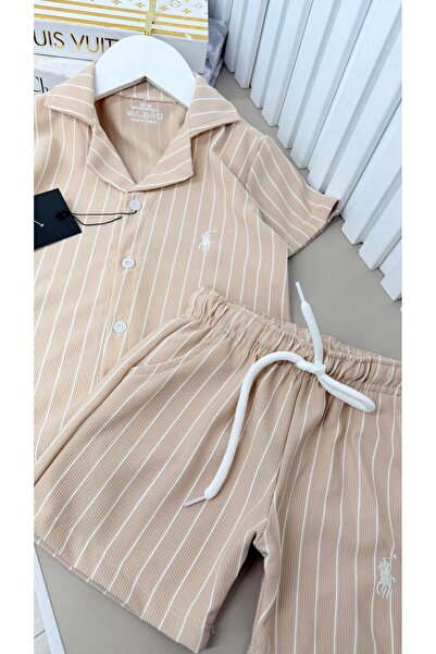 XX Men's Shirt and Shorts Striped Suit