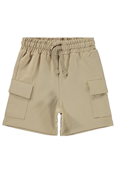 Civil Boys Basic Cargo Pocket Capri for 2-5 Years - Beige
