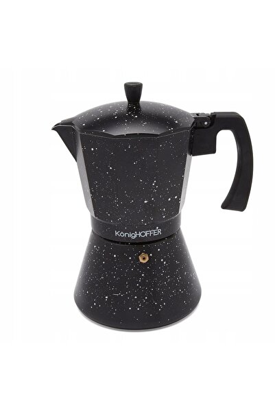 Konighoffer Oală de gătit cu inducție, italiană, Black Granite Marble, 720 ml