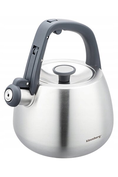 Klausberg Ceainic din oțel 2.5L gaz și inducție argintiu satinat KB-7773