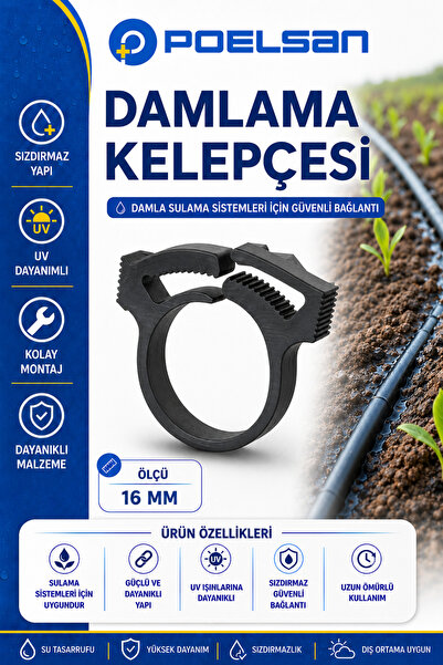 POELSAN DAMLAMA KELEPÇESİ 16 MM