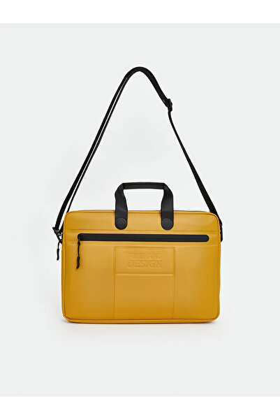 LC Waikiki Men's Laptop Bag with Yellow Shoulder Strap