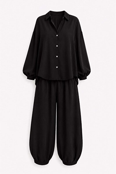 elif teke Shirt Suit Black
