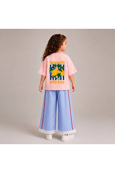 OZZY KİDS Girl's T-Shirt & Pants Set
