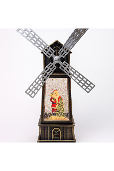 Vivendo Decoratiune Craciun, Figurina Moara de Vant cu Mos Craciun, functie m...
