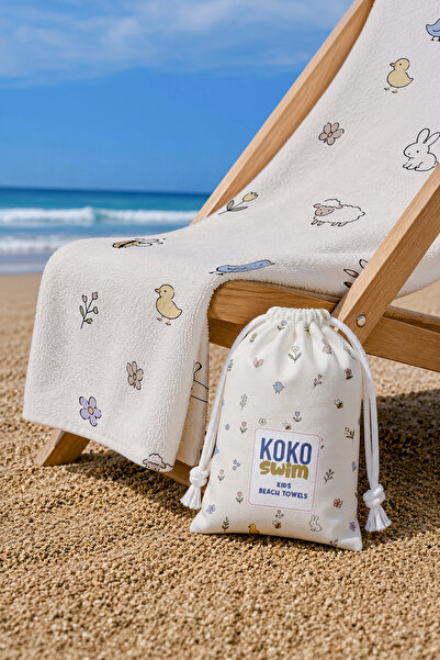 Kokopatik منشفة شاطئ صغيرة منقوشة بنمط الغابة
