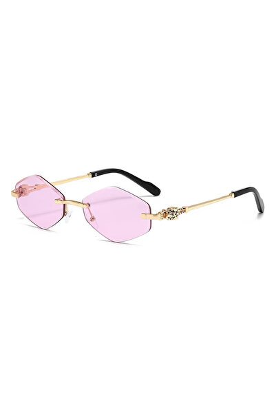 optivue 2026 New Fashionable Leopard Head Design Rimless Sunglasses for Women...