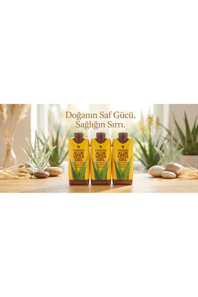 Forever Aloe Vera Gel %99.7 Saf Aloe Vera İçeceği 330 ml x 3 Adet (Avantajlı Paket)
