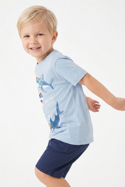 Kyron Tricou pentru băiat cu imprimeu din bumbac / cu diferite opțiuni de culoare și model