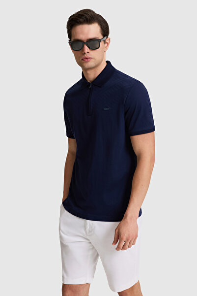 U.S. Polo Assn. Erkek Lacivert Regular Fit Polo Yaka Tişört 50322425-VR033