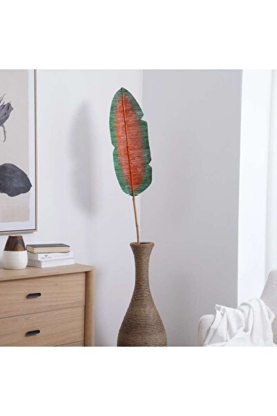 PAN HOME Dried Water hyacinth Bamboo Leaf Stick 30x2x200cm - Orange