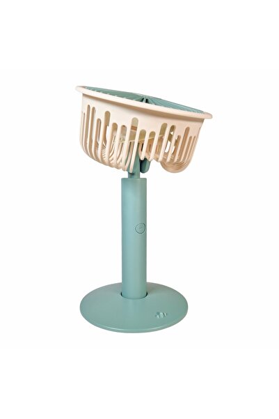 Naimeed Company Ventilator, cu baterie, Naimeed D5843, USB, Turcoaz, 140x230x74mm