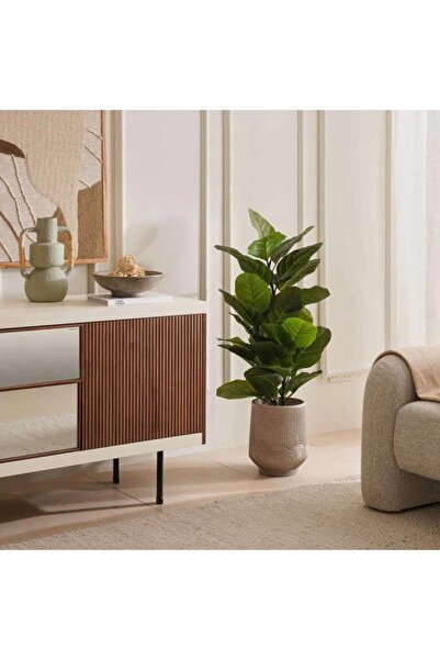 PAN HOME Artificial Oak Tree H130cm- Green
