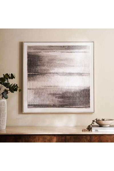 PAN HOME Ranto Horizontal Abstract Hand Painted Canvas Framed Wall Art 90x5x9...
