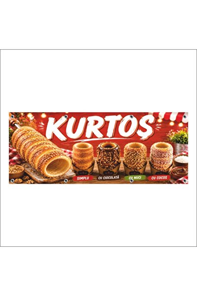 media Banner MEDIA, "Kurtos kalacs" model1, 150 x 60 cm, de exterior