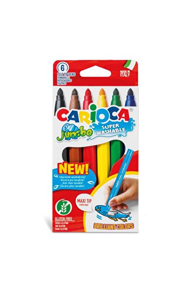 carioca Set 6 carioci super lavabile, Carioca, Jumbo