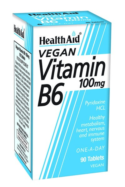 Health Aid Βιταμίνη Β6 100mg 90 δισκία