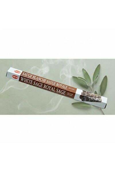 Hem White Sage Royal Sage" (Beyaz Adaçayı & Kraliyet Adaçayı) aromalı çubuk t...