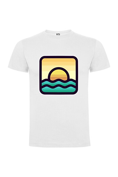 iLovePrints Sundown Vector Icons Tshirt