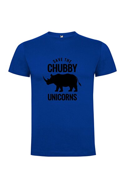 iLovePrints Chubby Cheeky Unicorns Tshirt