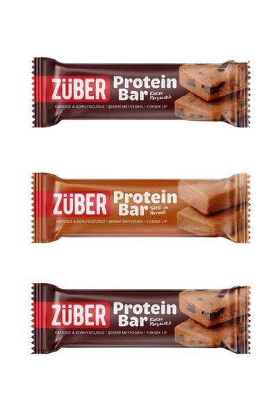 Züber Protein bar new trial pack 35g x 3 pieces (cocoa granules, milk dates)