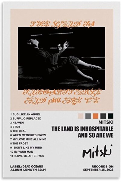 ESSESORIES Mitski The Land Is Inhospitable And So Are We Music Album Poster W...