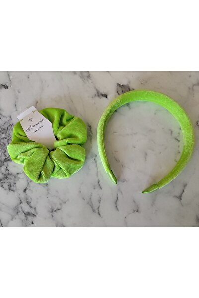 Havlu Taç-Toka Set, 2li Saç Aksesuar Seti