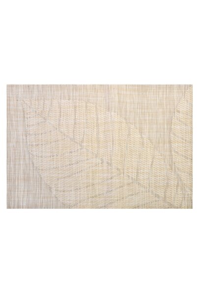 Z Store Suport pentru farfurii din plastic texturat, bej, 43x30cm