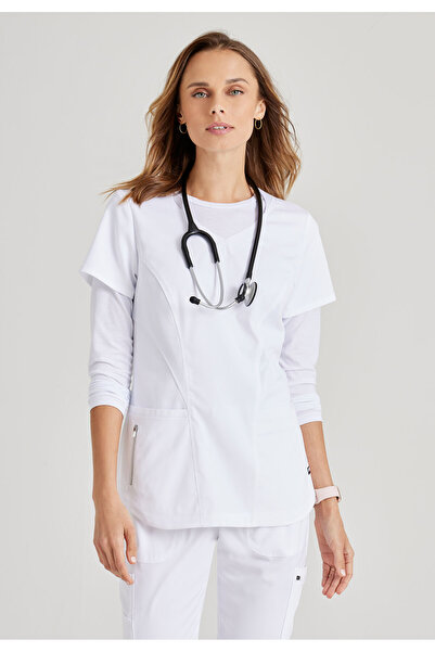 Barco Grey’S Anatomy Grst124 Carly Women’S Scrubs Single Top – Imported, Ligh...