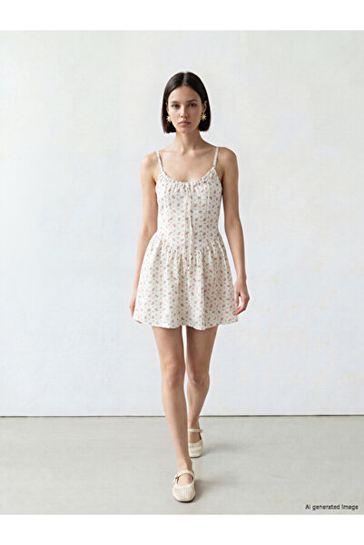 LC Waikiki Sparkling Choices by Shining Store Mini Dress with Rope Straps and...