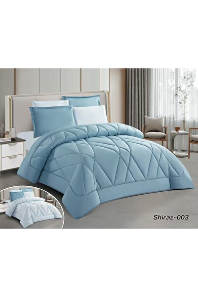 Asia Summer Hotel Double Plain Double-Sided Quilt 6-Piece Set |   Premium Mic...