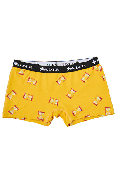 JANR Kadın Boyshort Pamuklu Sarı Desenli Passionate Times Yellow Series