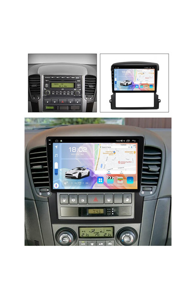 Carplayer شاشة أندرويد لسيارة كيا سورينتو موديل 2004-2008 مع دعم أبل كار بلاي...