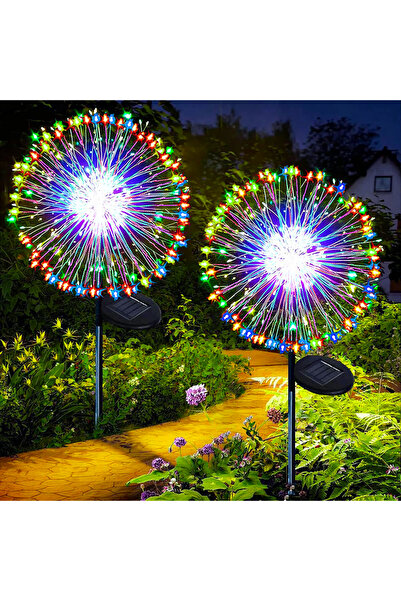 Choice7 مصباح شمسي RGB بـ 420 LED للحدائق الخارجية، إضاءة على شكل زهرة الهندب...