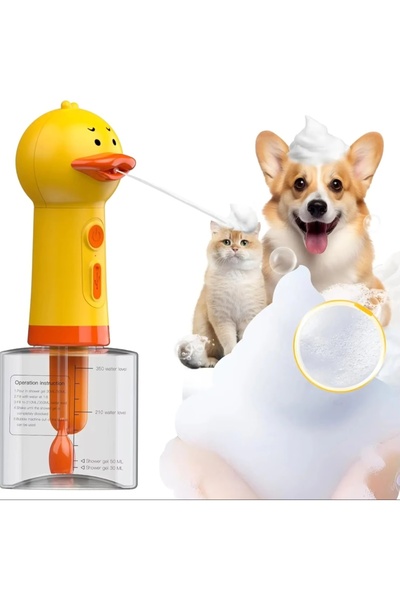 Choice YELLOW Cute Duck Pet Cleaning Bathing Electric Foam Machine Usb Chargi...