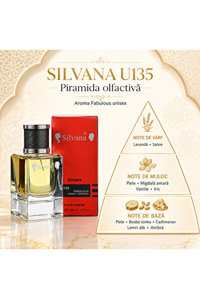 Silvana U135 Unisex, Apă de Parfum 50 ml –Parfumul Fabulous care miroase obra...