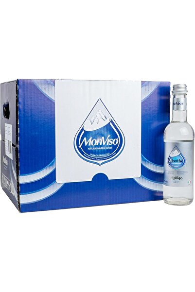 MONVISO Still Natural Mineral Water 375ml Glass Bottles | Single Carton, 20 B...