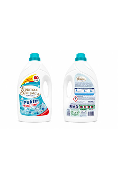 Spuma di Sciampagna Set 2 x Detergent lichid de rufe Pulito e Tradizione Brez...