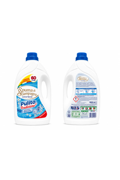 Spuma di Sciampagna Set 2 x Pulito e Tradizione Profumo di Bucato Detergent l...