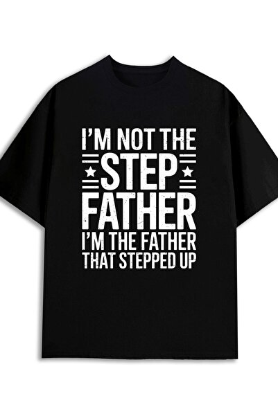 NOURAM تي شيرت رجالي بطبعة "Stepfather Pride" مضحك ومرحة، 180 جرام، 100% قطن،...