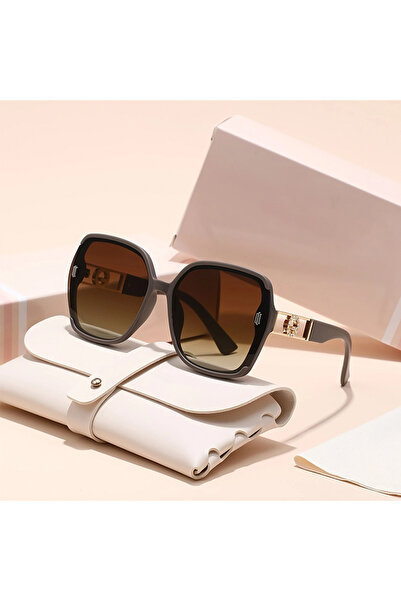 Choice1 Brown Women's Classic Retro Rectangular Fashion Glasses - Stylish Pc ...