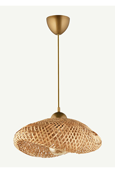 Bella Maison Kuta Hasır Tekli Sarkıt Avize Naturel (40x60 cm)