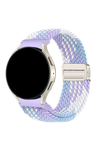 Choice16 20mm violet 20mm One Click No Grap Magnetic Braided Loop for Watch 7...
