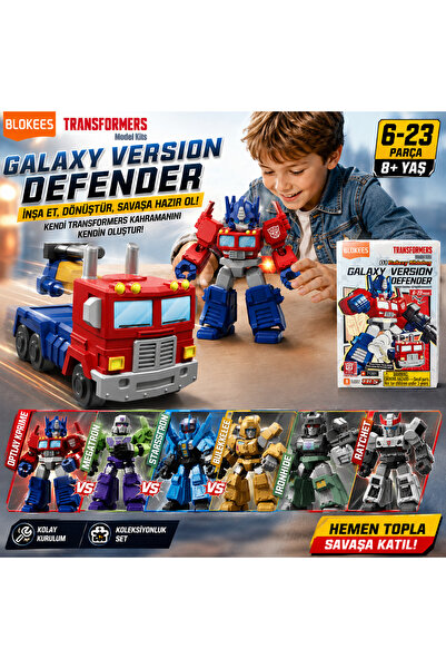 Cici Oyuncak Transformers Blokees Galaxy Version Defender Sürpriz Mini Robot ...