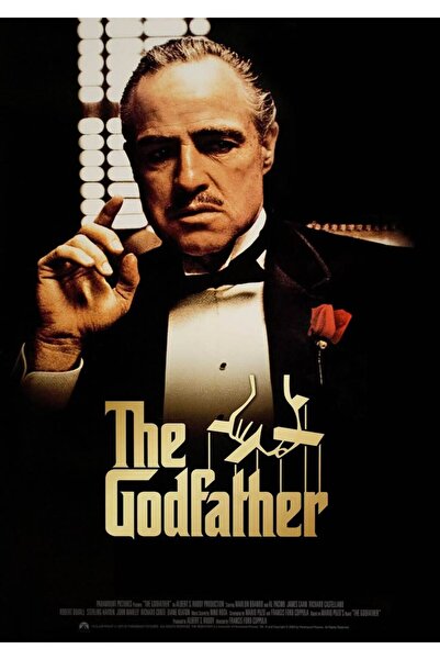 ESLEM The Godfather Baba Kült Sinema Filmi Vintage Dijital Baskı Kağıt Poster