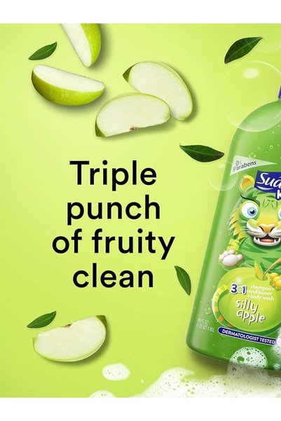 Suave kids 3in1 Shampoo, Conditioner and Body wash 350ml Silly Apple