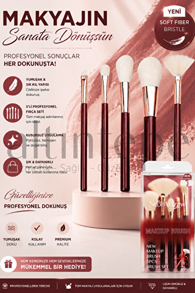 Altıntepeshop 5''li Makeup Brush