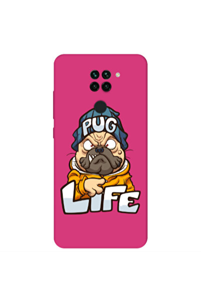 Other Xiaomi Redmi Note 9 Pug Life 2 Fuchsia Colored Silicone TPU Θήκη