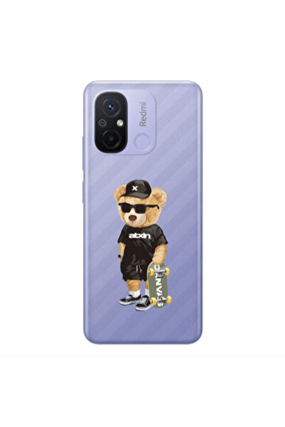 Other Xiaomi Redmi 12C Bear with glasses Transparent Silicone TPU Θήκη